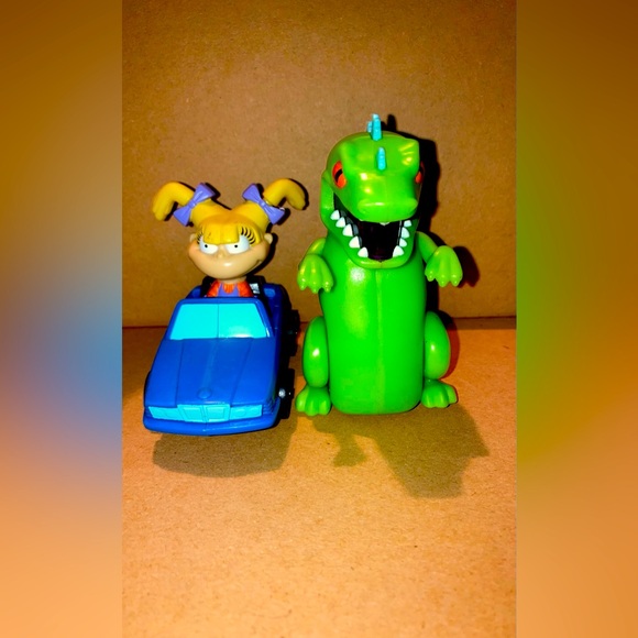 Rugrats Riding Raptor Toys | Burger King Kids Club 1998 The Rugrats Movie Lot Of 2 Angelica ...